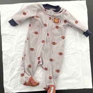 Carters football onesie